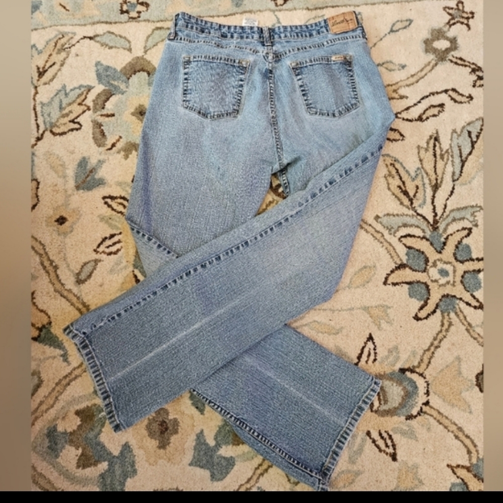 Levi Strauss Bootcut Lowrise Stretch Denim Jeans Sz 12M - Picture 2 of 8